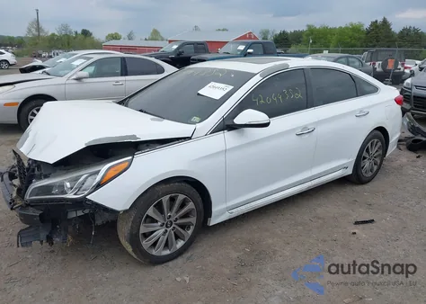 2017 Hyundai Sonata Sport z USA, uszkodzony, nr VIN 5NPE34AF3HH462087